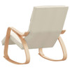 Stolica za ljuljanje od tkanine krem 351073