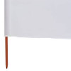 Vjetrobran sa 6 panela od tkanine 800 x 120 cm pješčano bijeli 47174