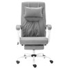 Masažna uredska stolica od tkanine siva 20321