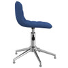 3086795 Swivel Dining Chairs 6 pcs Blue Fabric (334055x3) 3086795