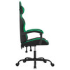 Igraća stolica crno-zelena od umjetne kože 3143821