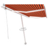 Automatska tenda sa senzorom LED 450 x 300 cm narančasto-smeđa 3069575