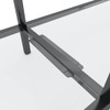 Konzolni stol prozirni 160 x 35 x 75,5 cm od kaljenog stakla 331698