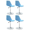 Okretne blagovaonske stolice 4 kom plave PP 338278