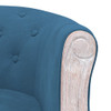 Blagovaonska stolica plava baršunasta 344503