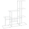 Stalak za cvijeće 94,5 x 25 x 88 cm bijeli metalni 336113