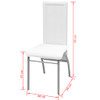 Blagovaonske stolice od umjetne kože 4 kom bijele 242921