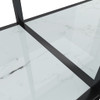 Konzolni stol bijeli 180 x 35 x 75,5 cm od kaljenog stakla 331704