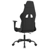 Masažna igraća stolica od tkanine crna i svjetlozelena 345475