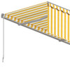 Automatska tenda na uvlačenje s roletom 5 x 3 m žuto-bijela 3069468