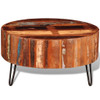 Stolić za kavu od masivnog obnovljenog drva okrugli 241626