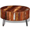 Stolić za kavu od masivnog obnovljenog drva okrugli 241626