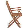 Sklopive vrtne stolice s jastucima 6 kom od bagremovog drva 3065470