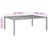 Vrtni stol 200x150x75 cm od bagremovog drva i poliratana sivi 310591