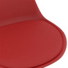 Blagovaonske stolice od umjetne kože 2 kom crvene 338304