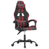 Igraća stolica crna i crvena boja vina od umjetne kože 3143825