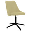 Okretna blagovaonska stolica od tkanine zelena 330897