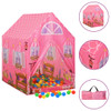 Dječji šator za igru s 250 loptica ružičasti 69 x 94 x 104 cm 3107748