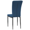 Blagovaonske stolice 4 kom plave baršunaste 326103