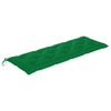 Klupa Batavia sa zelenim jastukom 150 cm od masivne tikovine 3100846
