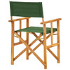 Redateljska stolica od masivnog bagremovog drva zelena 45953
