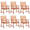 Vrtne blagovaonske stolice s jastucima 6 kom od bagremovog drva 3078364