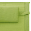 Ležaljka za sunčanje od tekstilena zeleno-siva 310508
