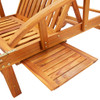Ležaljke za sunčanje sa stolićem i jastucima 2 kom drvo bagrema 3077351