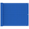 Balkonski zastor plavi 75 x 600 cm HDPE 310983
