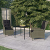 3-dijelni vrtni blagovaonski set smeđi 3099667