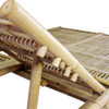 Ležaljka za sunčanje za dvije osobe od bambusa s jastucima 3063952