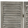 Sobna pregrada s 3 panela siva 106,5 x 166 cm od masivnog drva 338574