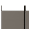 Sobna pregrada s 4 panela antracit 200 x 200 cm od tkanine 350232