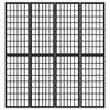 Sklopiva sobna pregrada 4 panela japanski stil 160x170 cm crna 352080