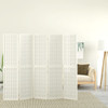 Sklopiva sobna pregrada 5 panela japanski stil 200x170cm bijela 352089