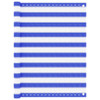 Balkonski zastor plavo-bijeli 120 x 500 cm HDPE 310894