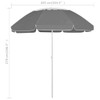 Suncobran za plažu antracit 300 cm 314718