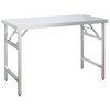 Kuhinjski radni stol s policom 120x60x145 cm nehrđajući čelik 3155992