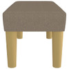 Klupa smeđesiva 70 x 30 x 30 cm od tkanine 346628
