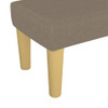 Klupa smeđesiva 70 x 30 x 30 cm od tkanine 346628