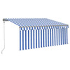 Automatska tenda na uvlačenje s roletom 3 x 2,5 m plavo-bijela 3069386