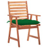 Vrtne blagovaonske stolice s jastucima 3 kom od bagremovog drva 3064367