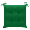 Vrtne stolice sa zelenim jastucima 8 kom od masivne tikovine 3073078