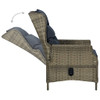 3-dijelni vrtni blagovaonski set smeđi 3068727