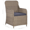3-dijelni vrtni blagovaonski set smeđi 3068715