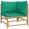8-dijelna vrtna garnitura od bambusa sa zelenim jastucima 3155159