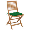 Sklopive vrtne stolice s jastucima 8 kom masivno bagremovo drvo 3075133