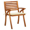 Vrtne stolice s jastucima 8 kom od masivnog drva bagrema 3075203