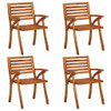 Vrtne stolice s jastucima 4 kom od masivnog bagremovog drva 3075183