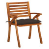 Vrtne stolice s jastucima 4 kom od masivnog bagremovog drva 3075197